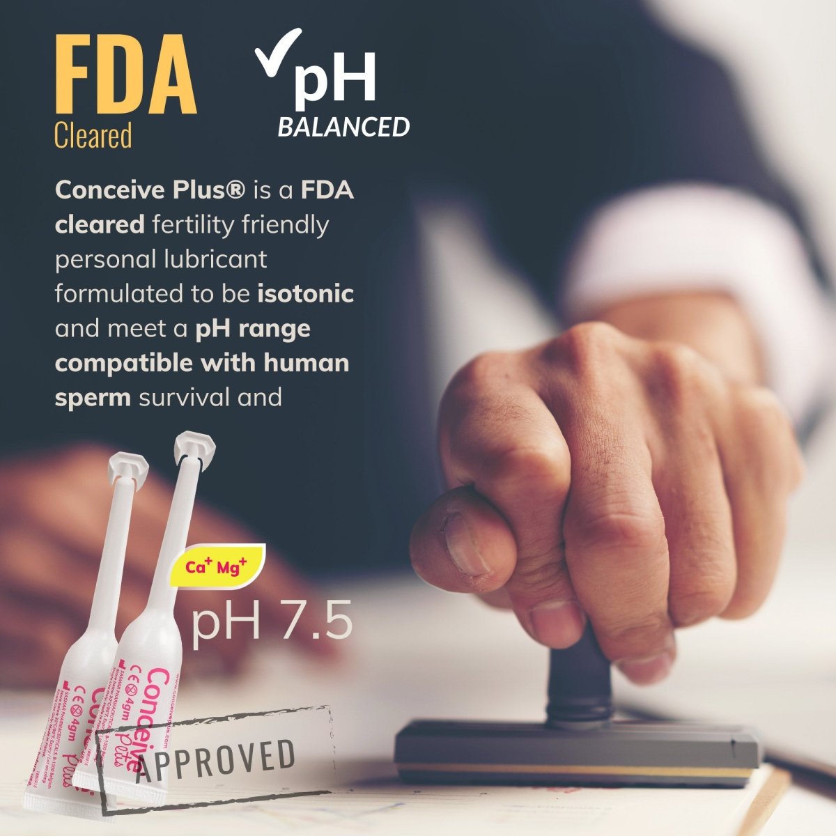 FDA Approves Conceive Plus Fertility Personal Lubricant for US Market Conceive Plus FDA Approves Conceive Plus Fertility Personal Lubricant for US Market Conceive Plus
