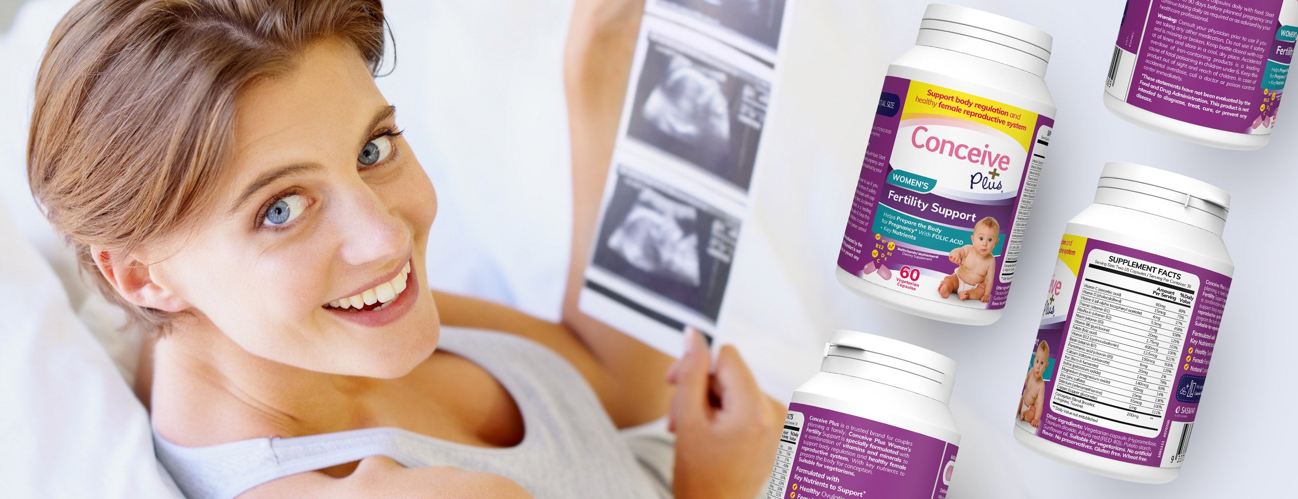 Conceive Plus vitamins to help get pregnant fast by trusted fertility brand