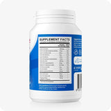 For Men's Fertility Support Bundle the image of side view of the bottle of Conceive Plus Men Fertility Support US Supplement Facts on a white background. The supplement facts are written in a table with other ingredients below the table on the product label