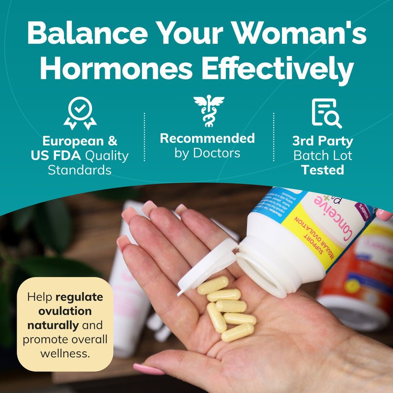 Motility and Ovulation Support Bundle - Male and Female Fertility vitamins - Conceive Plus® - Online Store