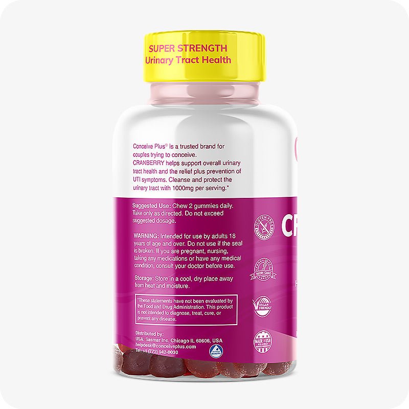 Cranberry Gummy - Gummies Vitamins - Conceive Plus USA