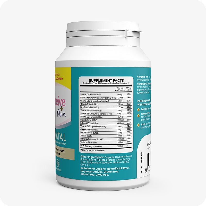 Prenatal Supplement - Female fertility vitamins - Conceive Plus USA