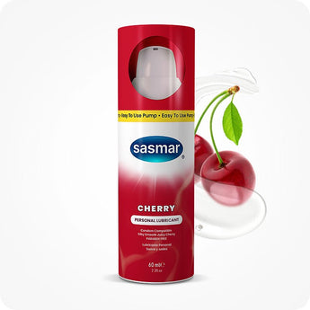 Sasmar Cherry Flavor Personal Lubricant - Water - Based Lubricant - Conceive Plus USA